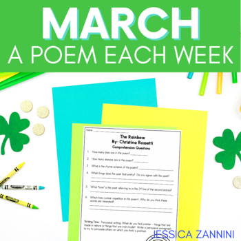Preview of Free March A Poem Each Week
