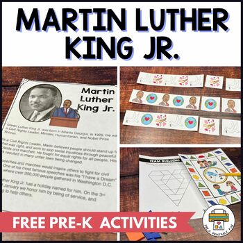 Preview of Free Martin Luther King Preschool Activities