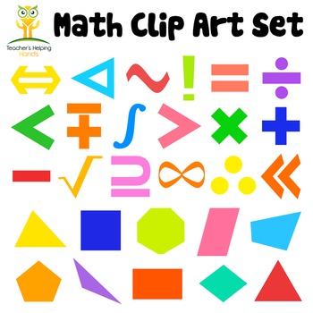 Preview of Free Math Clip Art Set