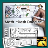 Free - Math "Desk Doodles"