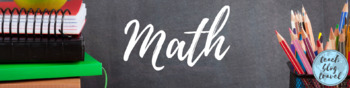 Preview of Free Math Google Classroom Header - for Distance Learning
