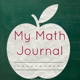 Math Journal Cover Worksheets & Teaching Resources | TpT