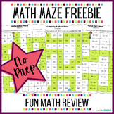 Free Math Mazes for Fun Review - No Prep Practice Worksheets