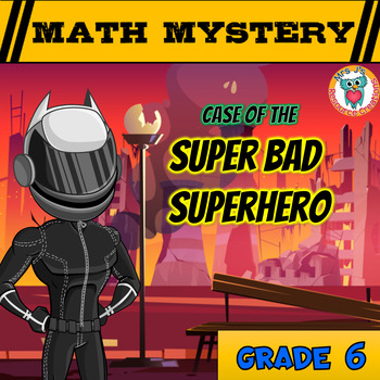 Preview of Free Math Mystery Activity  - 6th Grade Math Game Review Worksheets