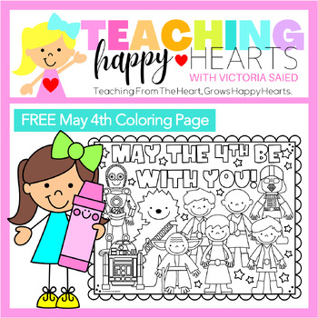 Preview of Free May 4th Coloring Page