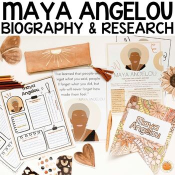 Preview of Free Maya Angelou Biography Posters - Black History Month