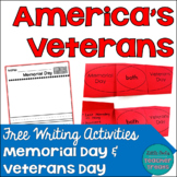 Free Memorial Day and Veterans Day Writing Activities | Ve