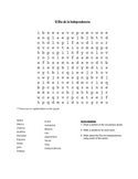 Free Mexican Independence Day Word Search
