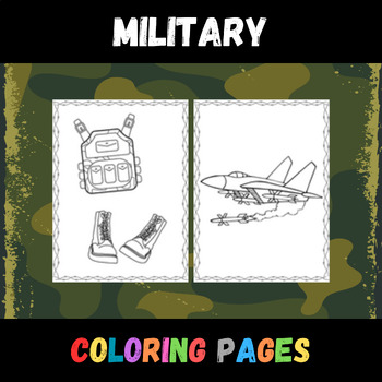 Preview of Free Military Coloring Pages, Army Coloring Sheets