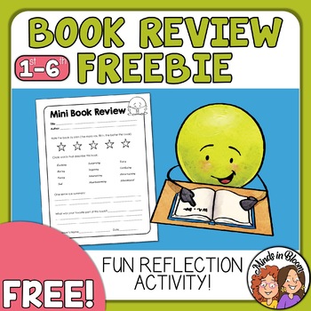 Preview of Book Review Printable FREEBIE - Quick Reading Reflection for Any Book!