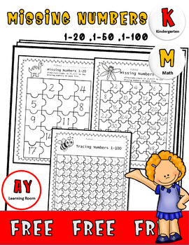 missing number 1 20 worksheets teaching resources tpt