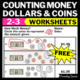 Free Counting Money Worksheets 3rd Grade Math Review Dista