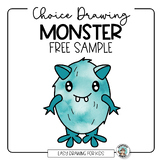 Free Monster Drawing Sample • Halloween Art Activity • Fun
