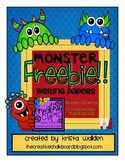 {Free} Monster Writing Papers