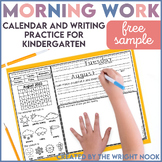 Free Morning Work Calendar and Writing Practice