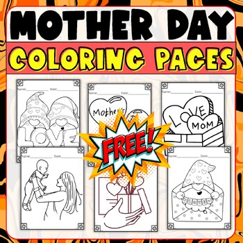Preview of Free Mother's Day Coloring Pages, Coloring Sheets, Craft - Activities, Art