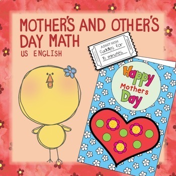 Preview of Mothers Day Math Project, Card, Activities, Craft, Upper Elementary, Gift Ideas