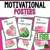 Free Motivational Posters for Bulletin Boards or Classroom Decor