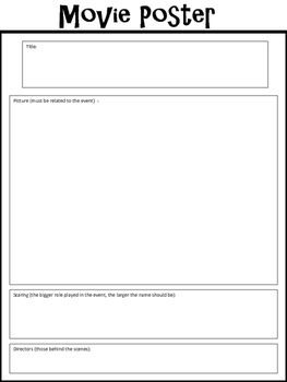 blank movie poster template
