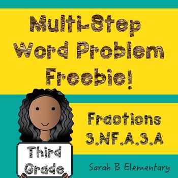 Preview of Multi-Step Word Problems-Fractions