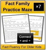 Free Multiplication and Division Groups of 7 Fact Family G