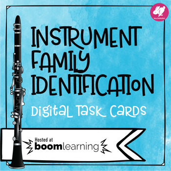 Preview of Free Music Boom Cards: Instrument Family Identification