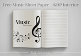 Free Music Sheet Paper | KDP Interior