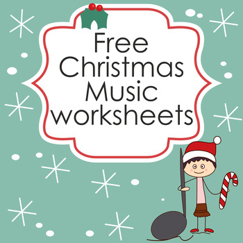Preview of Free Music Worksheets for Christmas