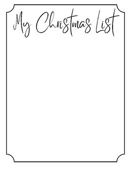 My Christmas List Lined Paper and Dear Santa Letters by Kindergarten ...