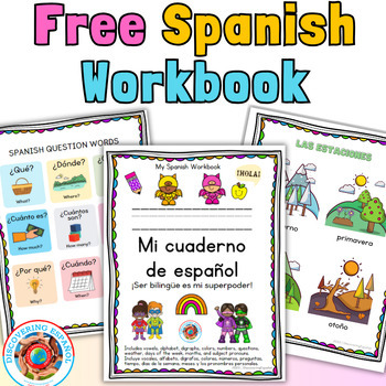 Preview of Free My Spanish Workbook Mi cuaderno de español