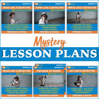 Preview of Free Mystery Lesson Plans for a 5-Week Genre Study - Fourth and Fifth Grades