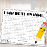 Free Editable Name Tracing Worksheet