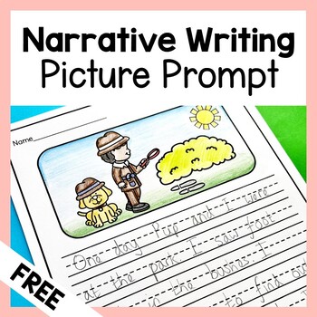 Preview of Free Narrative Writing Picture Prompt Worksheet