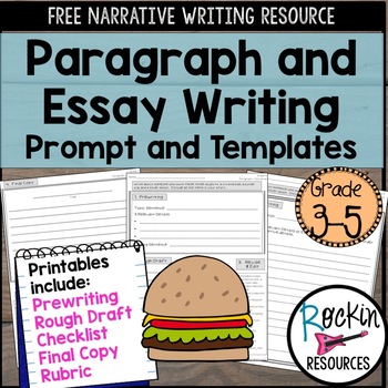 Preview of Free Narrative Writing Prompt for Paragraph and Essay