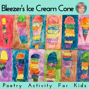 Preview of Free National Poetry Month Alliterations Project: Bleezer's Ice Cream cones