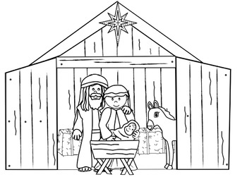 Nativity Clip Art from Charlotte's Clips: Catholic - Christian Series