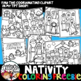 Free Nativity Coloring Pages {Free Christmas Coloring}