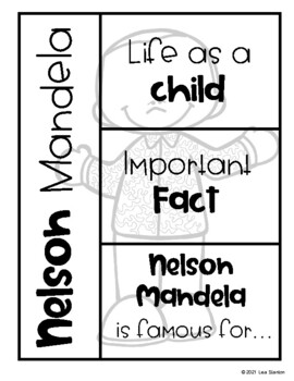 Preview of Free Nelson Mandela Interactive Notebook Activity