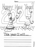 Free New Year's Resolution Fun Worksheet for 2022