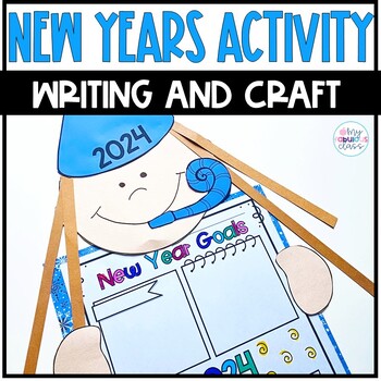 Preview of Free New Years Craft and Goal Writing