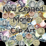 Free- New Zealand Currency Clip Art (Money / Notes / Coins)