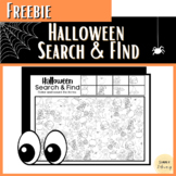 Free No Prep Halloween Search and Find for Early Finishers