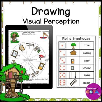 Preview of Occupational Therapy Free Digital Visual Perception Fine Motor Drawing Activity