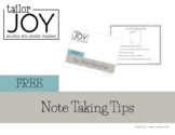 Free Note Taking Tips