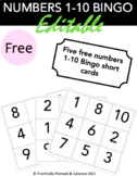 Free Number Bingo (Numbers 1-10)