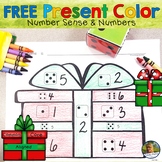 Free Number Sense and Number Christmas Gift Coloring Game