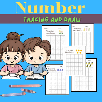 Preview of Free Number Tracing Practice 0-9 Worksheets Kindergarten Math Writing Numbers