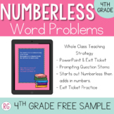 Free Numberless Word Problems 4th Grade