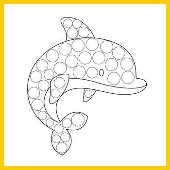 Ocean Animals Dot Markers | Coloring Pages (Summer Activity) by My ...