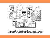 Free October Bookmarks